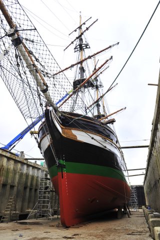 The Dunbrody during construction