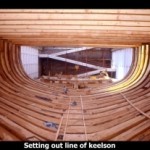 Setting out line of Keelson