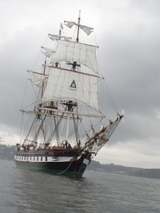 Le Dunbrody Famine Ship en mer, Irlande